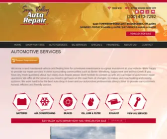 Sunvalleyautorepairllc.com(Sun Valley Auto Repair in Sugarcreek) Screenshot