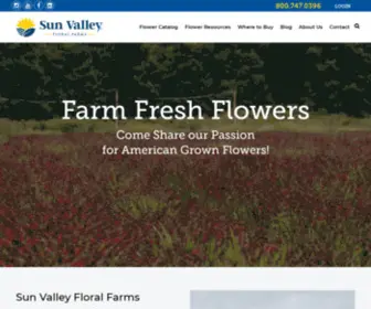 Sunvalleyfloral.com(Sun Valley Floral Farms) Screenshot