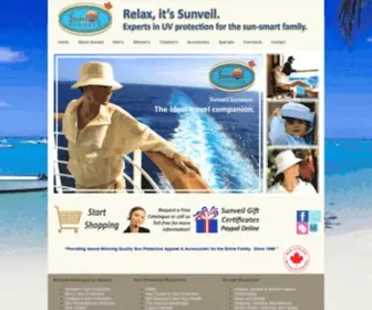 Sunveil.com(UV Sunscreen Clothing) Screenshot