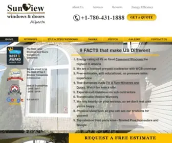 Sunview-Windows.com(Sunview Windows & Doors) Screenshot