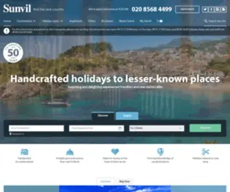 Sunvil.co.uk(Tailor Made Holidays to Greece) Screenshot