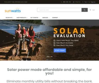 Sunwatts.com(Solar kits) Screenshot