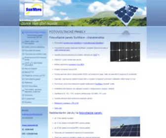 Sunwave.cz(Fotovoltaické panely) Screenshot