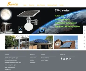 Sunwaysolarpower.com(Sunway solar) Screenshot