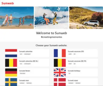 Sunweb.com(Sunweb offers summer package holidays) Screenshot