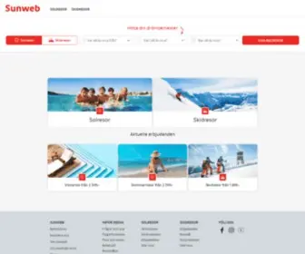 Sunweb.se(Solresor & Skidresor) Screenshot