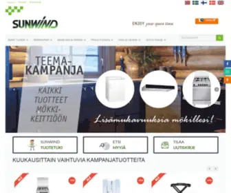Sunwind.fi(Kaikki mitä tarvitset mökille ja vapaa) Screenshot