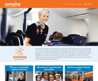 Sunwingcares.ca(Sunwing Vacations) Screenshot