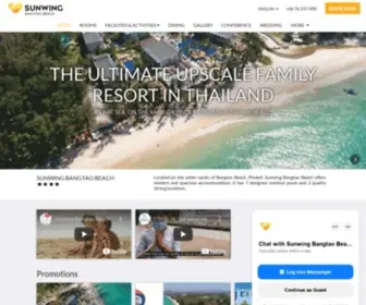 Sunwingphuket.com(Phuket spa resort or Phuket hotel at Bangtao Beach Thailand. Our resort) Screenshot