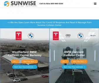 Sunwisecollisioncenter.com(Sunwise Audi Ultra Certified BMW Certified TESLA Authorized Subaru certified Collision Center and body shop) Screenshot