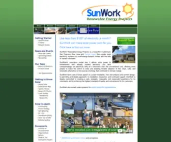 Sunwork.org(SunWork Renewable Energy Projects) Screenshot