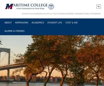 Sunymaritime.edu(SUNY Maritime College) Screenshot
