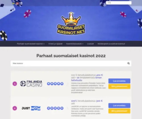 Suomalaiset-Kasinot.net Screenshot