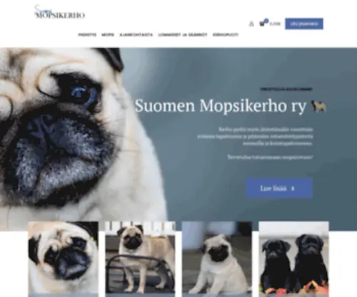 Suomenmopsikerho.fi(Suomen Mopsikerho ry) Screenshot