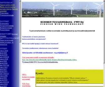 Suomentuulienergia.fi(Suomen tuulienergia) Screenshot