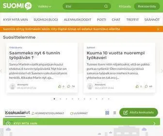Suomi24.fi(Apua arkiseen ongelmaan ja viihdettä päivään Keskusteluista) Screenshot