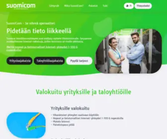 Suomicom.fi(Yritysinternet liittymät valokuidulla) Screenshot