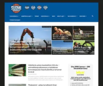 Suomiurheilu.com(Suomalaisen urheilun suurkuluttajan koti) Screenshot