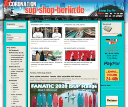 Sup-Shop-Berlin.de(Coronation Sup Shop Berlin) Screenshot