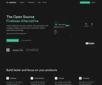 Supabase.com(The Open Source Firebase Alternative) Screenshot