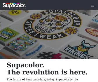 Supacolor.com(The world's best heat transfers to print like a pro) Screenshot