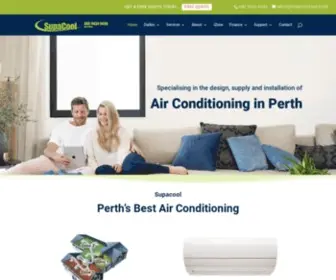 Supacoolwa.com(Daikin Ducted & Split System Air Conditioning Perth) Screenshot