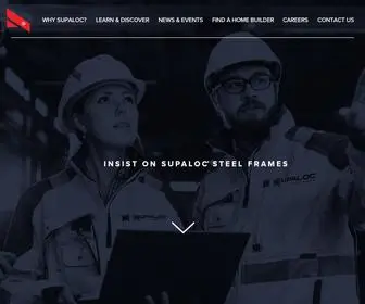 Supaloc.com.au(Supaloc is the world's best steel frame building system and) Screenshot