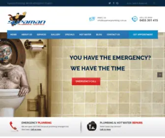 Supamanplumbing.com.au(Local Plumber in Sydney) Screenshot