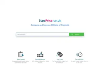 Supaprice.co.uk(Compare prices at) Screenshot