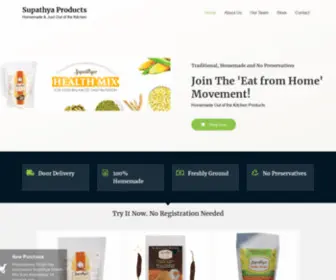 Supathyahealthmix.com(Supathya Products) Screenshot