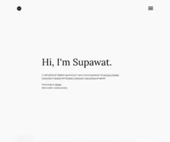 Supawat.design(Supawat's Portfolio) Screenshot