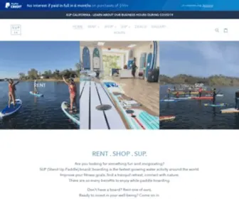 Supcalifornia.com(SUP California) Screenshot