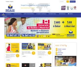 Supdeco.sn(Groupe Ecole Supérieure de Commerce de Dakar) Screenshot