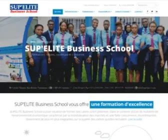 Supelite-CI.com(Site Officiel de SUP'ELITE Business School) Screenshot