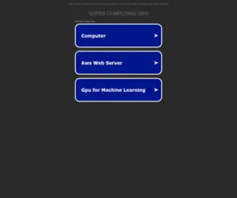 Super-Computing.org(Super Computing) Screenshot