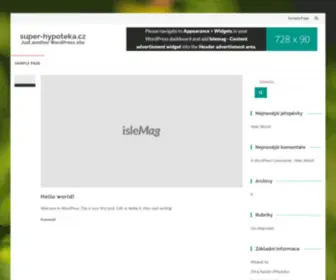 Super-Hypoteka.cz(Just another WordPress site) Screenshot