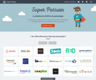 Super-Parrain.com(Trouvez un parrain ou des filleuls pour votre parrainage) Screenshot