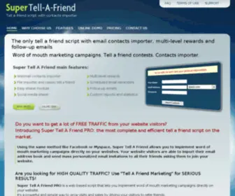 Super-Tell-A-Friend.com(Tell A Friend Script With Contact Importer) Screenshot