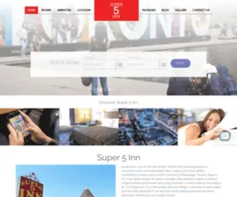 Super5Toronto.com(Super 5 Inn) Screenshot