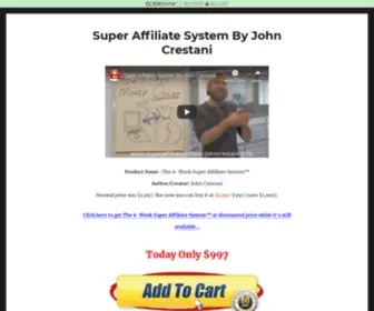 Superaffiliatesystem-Johncrestani.com(Week Super Affiliate System Pro(SAS Pro) By John Crestani) Screenshot