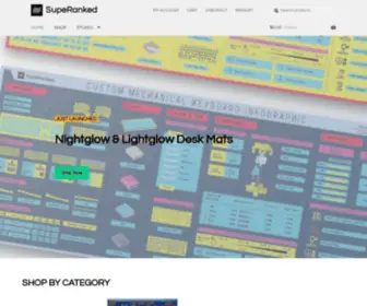 Superanked.com(Community-inspired products for gamers & tech enthusiasts) Screenshot