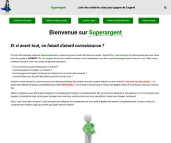 Superargent.com(Gagner de l'argent sur internet avec SuperArgent) Screenshot