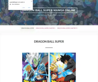 Superballdragon.com(Dragon Ball Super Manga Online) Screenshot