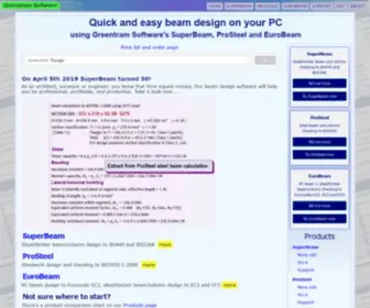 Superbeam.co.uk(Eurocode 2 (EC2)) Screenshot