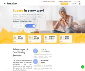 Superbessay.com(Superb Paper Writing Service) Screenshot