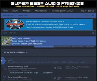 Superbestaudiofriends.org(Super Best Audio Friends) Screenshot