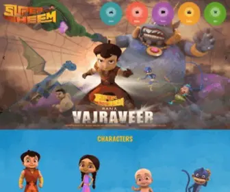 Superbheem.com(Super Bheem Official Website Presented By Green Gold Animation) Screenshot