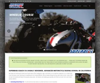 Superbike-Coach.com(Motorcycle riding school) Screenshot
