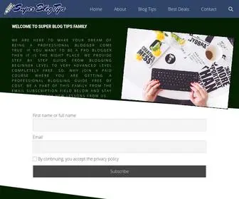 Superblogtips.com(Blog Tips X) Screenshot