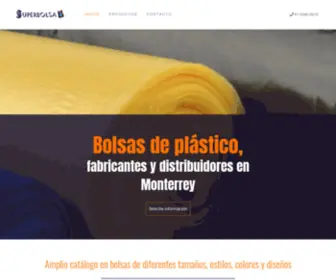 Superbolsaplastico.com(Bolsas de plástico en Monterrey) Screenshot